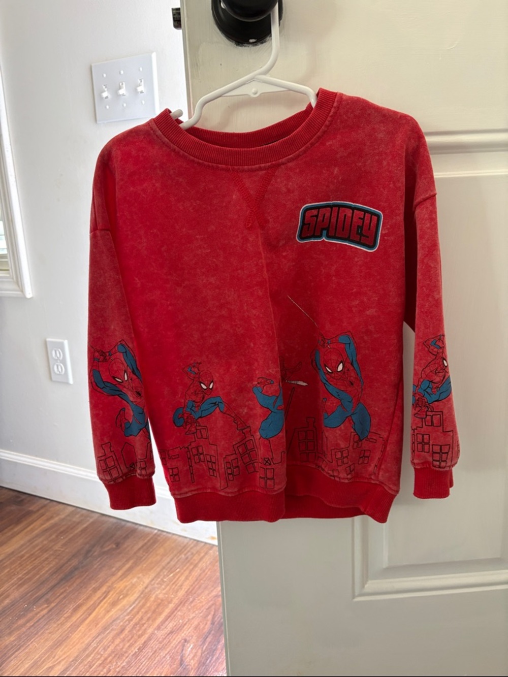 Red 'Spidey' Spider-Man Sweatshirt